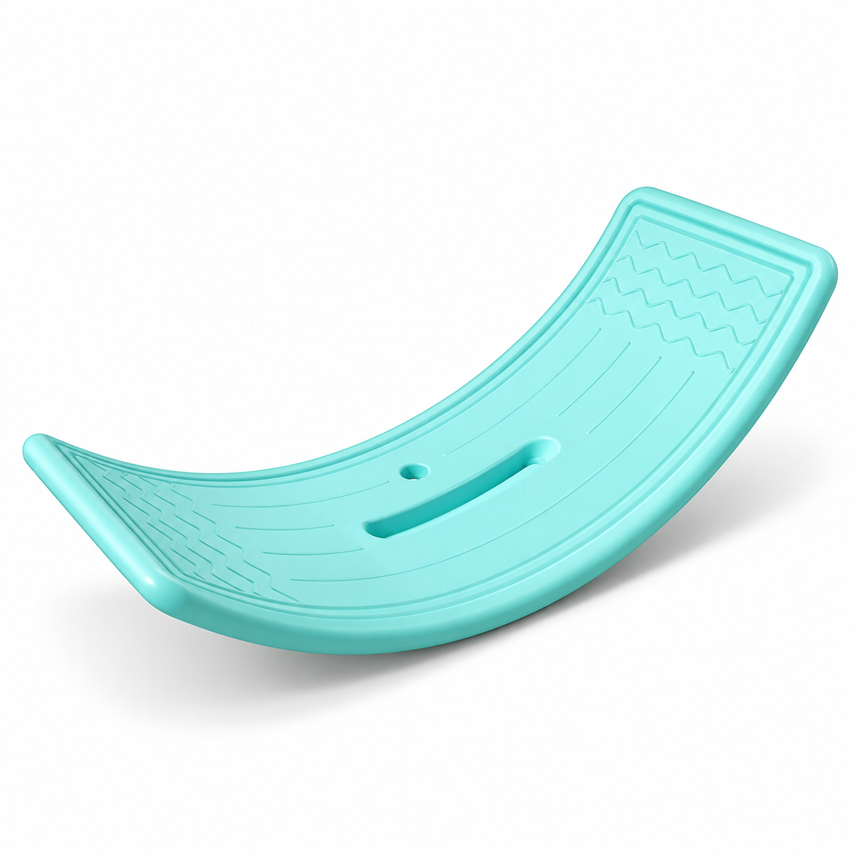 π Balance Training | PP Plastic Wobble Board | Mint Green Curved Seesaw