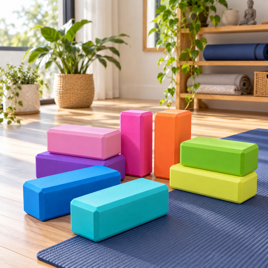 🌈 Yoga Support | EVA Foam Block | Vibrant Solid Yoga Brick