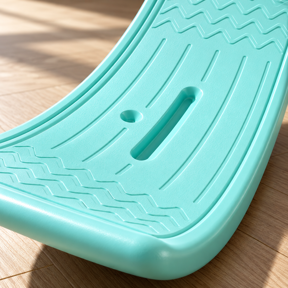 💚 Balance Training | PP Plastic Wobble Board | Mint Green Curved Seesaw