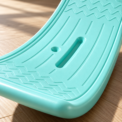 💚 Balance Training | PP Plastic Wobble Board | Mint Green Curved Seesaw