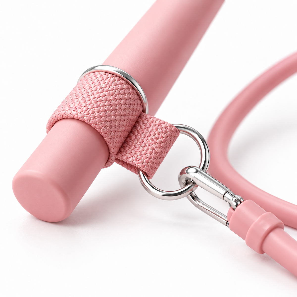 💖 Home Training | Plastic Pilates Bar | Pink Portable Resistance Stick