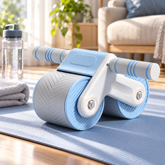 🩵 Core Training | Reinforced ABS Ab Roller | Self-Rebound Exercise Wheel