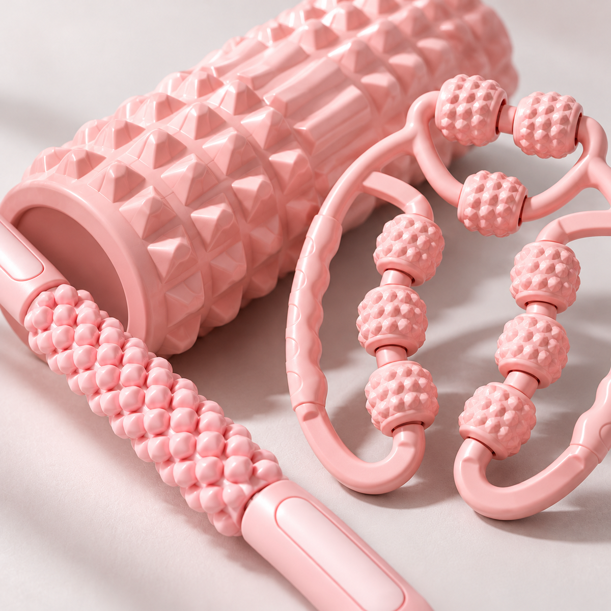🌸 Muscle Recovery | EVA Massage Kit | Sakura Pink 3-in-1 Set