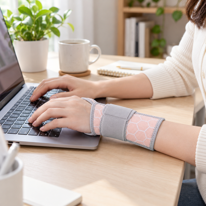 🤸 Wrist Support | Breathable Knit Sleeve | Honeycomb Wrist Brace