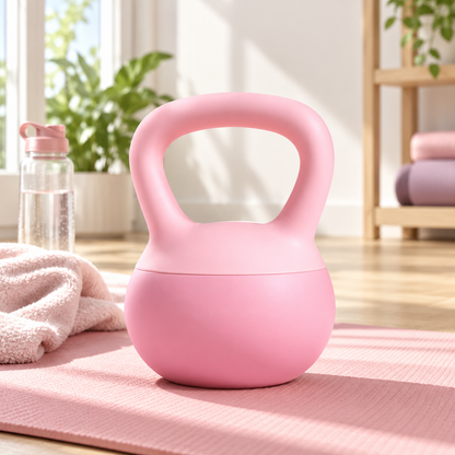 💪 Home Workout | Soft Coated Kettlebell | Quiet Pastel Weight Bell