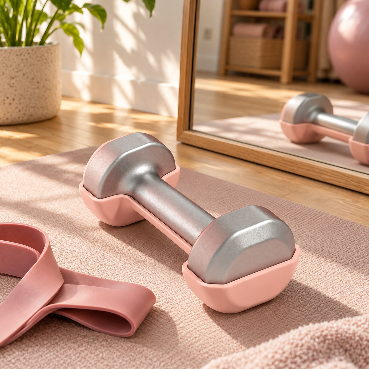 💪 Home Workout | Solid Cast Iron Dumbbell | Compact Fitness Weight