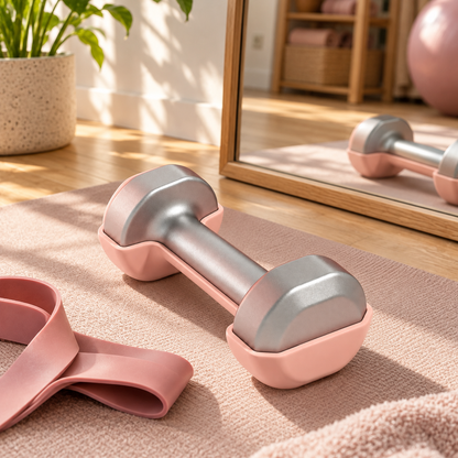 💪 Home Workout | Solid Cast Iron Dumbbell | Compact Fitness Weight