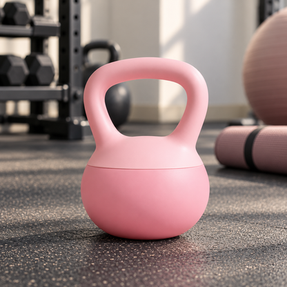 💪 Home Workout | Soft Coated Kettlebell | Quiet Pastel Weight Bell