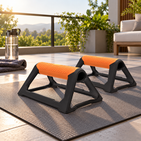 🏋️ Home Training | Heavy-Duty Plastic | Non-Slip Push-Up Stands